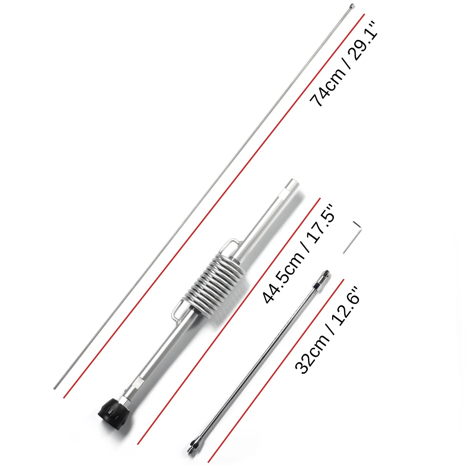 Radioddity CBL-561 Telescopic Antenna | 25-30mhz | 10m 11m | SWR 1.2-1.3 | for CB Radio 10 Meter Radio - Image 4