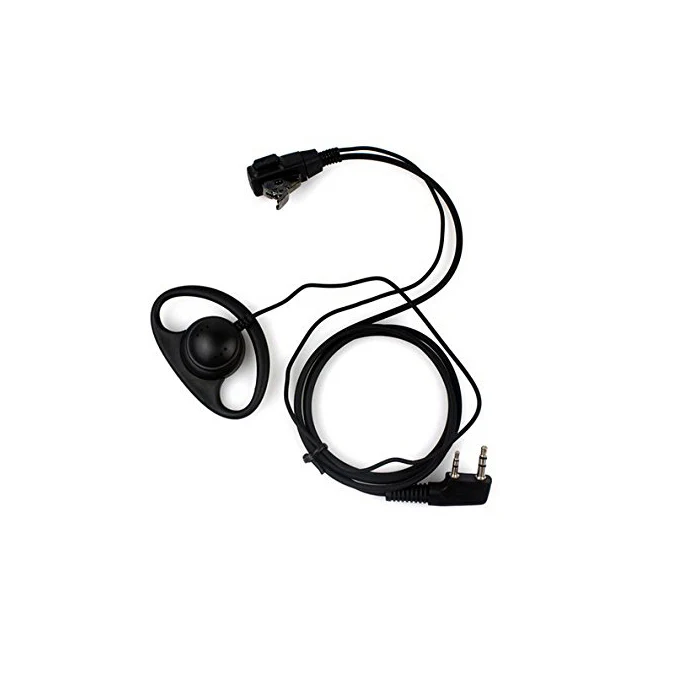 Radioddity D-Shape Earpiece PTT Mic for Baofeng Motorola TYT [DISCONTINUED]