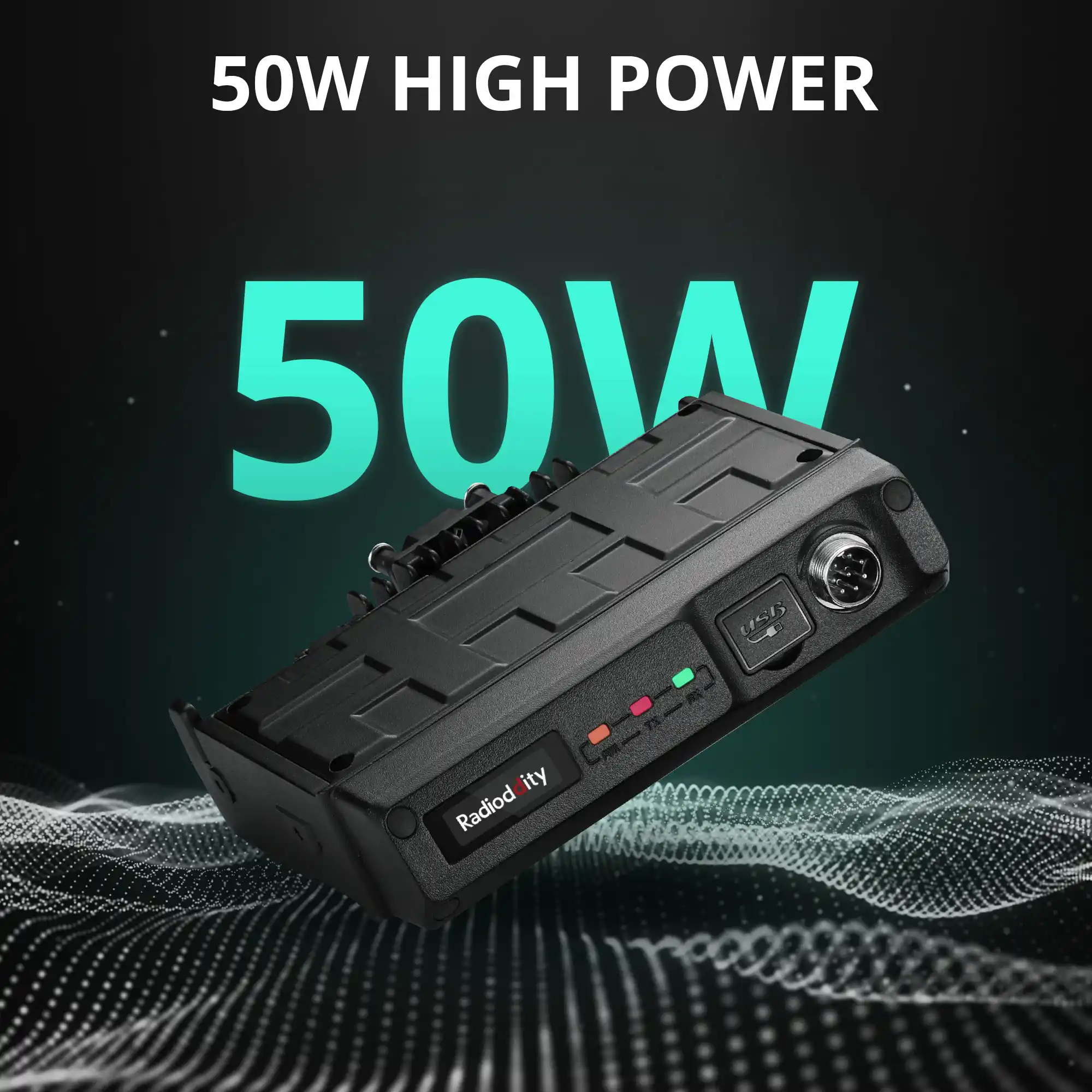 Radioddity DB50-B Mini Mobile Radio | 50W | GPS & APRS | Multi-band TX & RX | Bluetooth KISS TNC & APP Program | All-in-one MIC with Display - Image 4