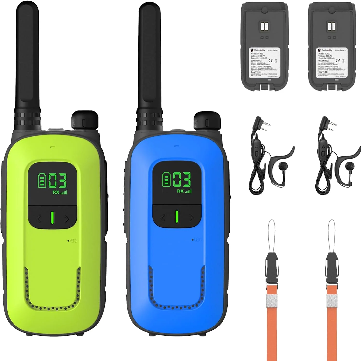 Radioddity FS-T3/PR-T3 [4 Packs]  | License-free | USB Charging | Flashlight | VOX - Image 12