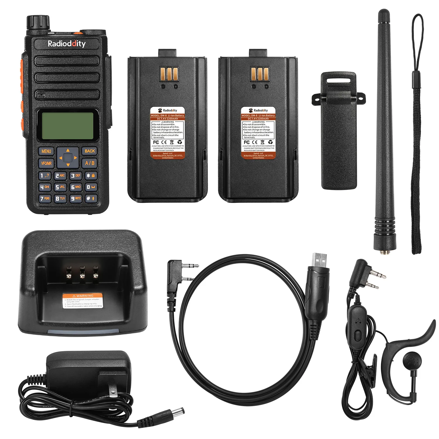 Radioddity GA-510 | 10W | Dual Band | Tri-power | 2 Batteries | Support CHIRP Programming - Image 9