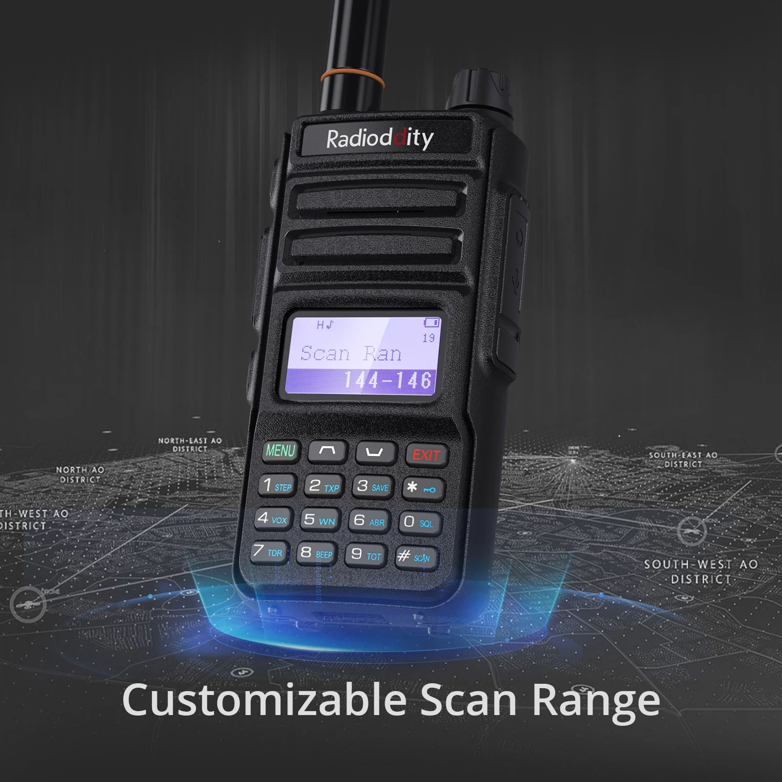 Radioddity GA-5E Radio | Dual Band | 5W Analog | USB-C | SYNC Display | EU Frequency Range - Image 8