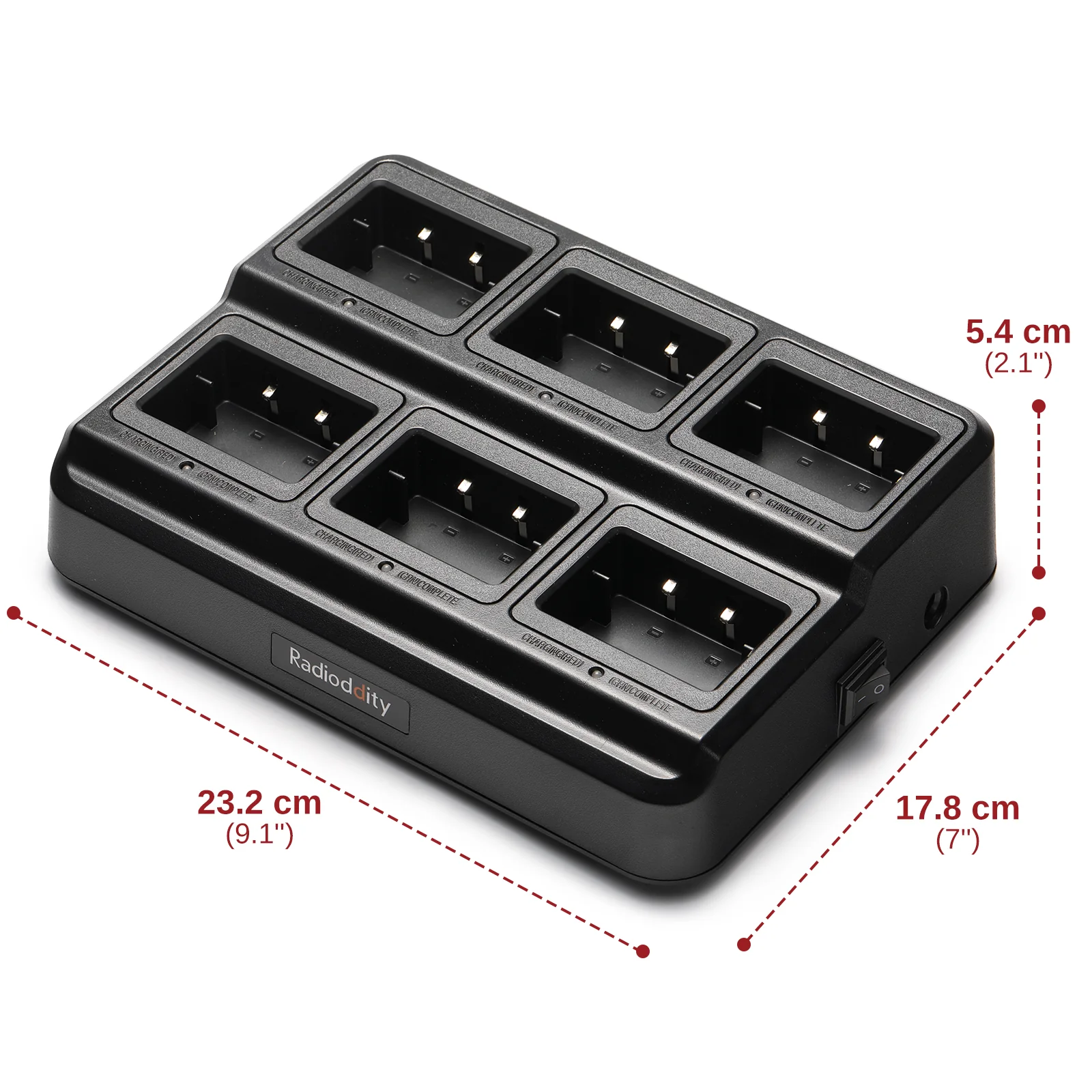 Radioddity GM-30 Six-Way Charger | Multi-Unit Charger Station | Bulk Charger - Image 5