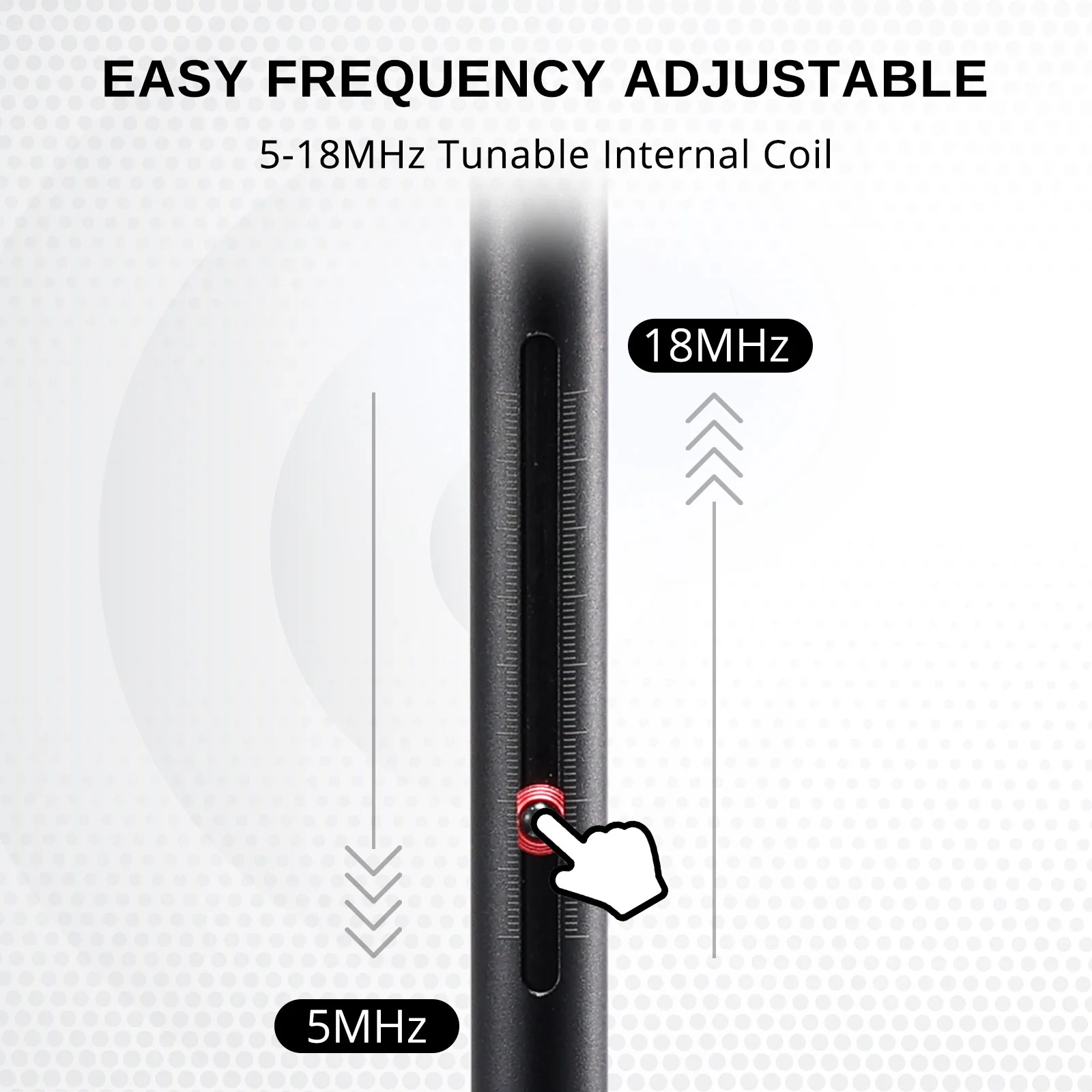 Radioddity HF-009 Portable HF Antenna | 6-60M | 5-50MHZ | SWR 1-1.5 | Quick-Tuning | Weatherproof Build - Image 2