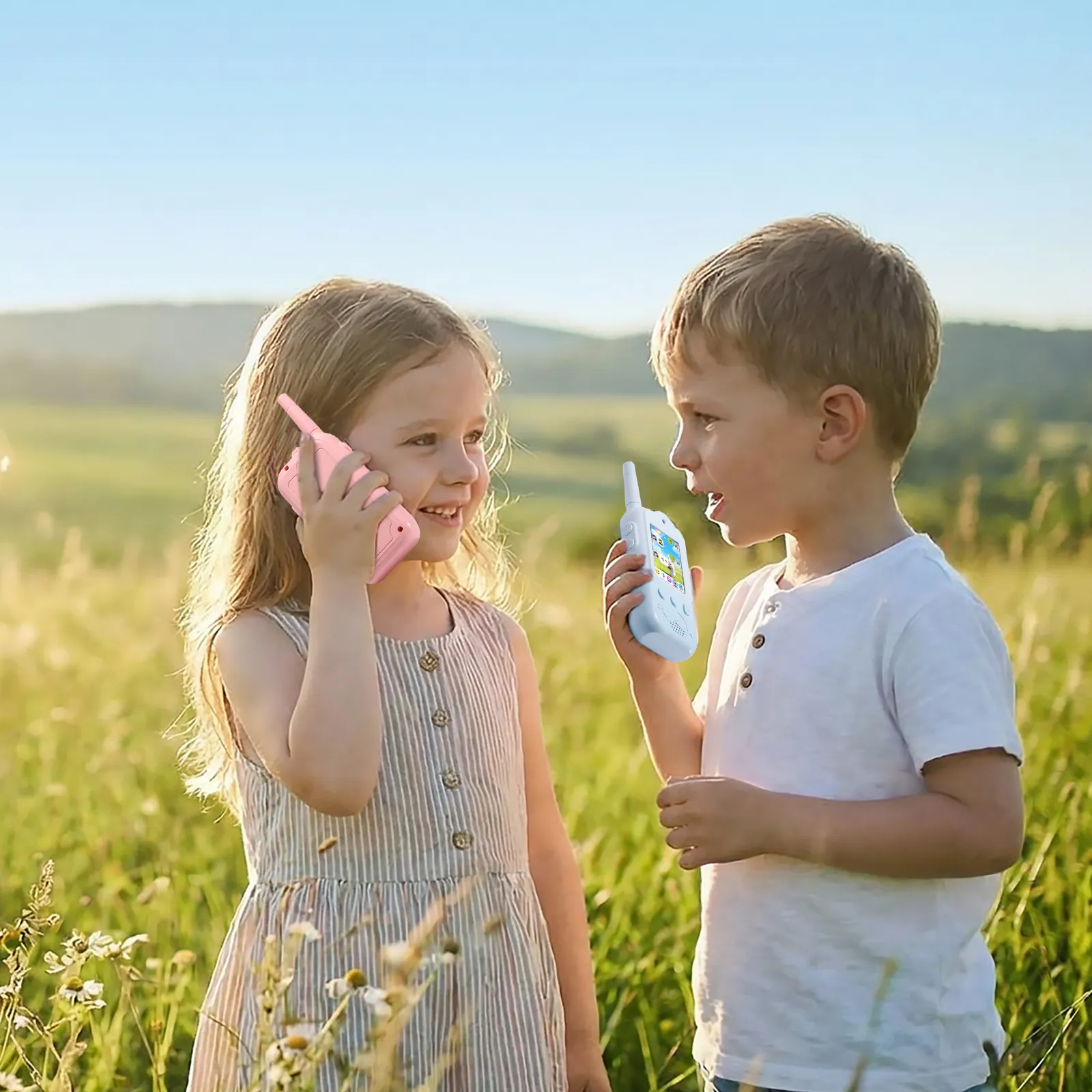 Radioddity KiddoTalk V1 Video Screen Walkie Talkies | 4 Fun Video Modes & Voice Effect | Toys for Boys&Girls - Image 11
