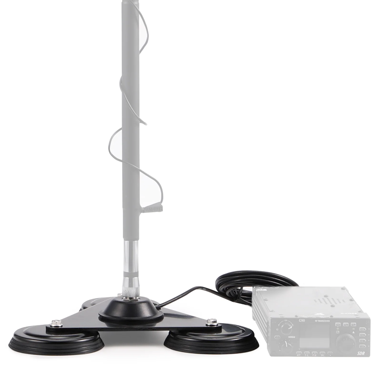 Radioddity M916 Heavy Duty Antenna Magnet Mount | SO-239 Connection | 4M/157’’ Long | RG-58AU Coaxial Cable - Image 6