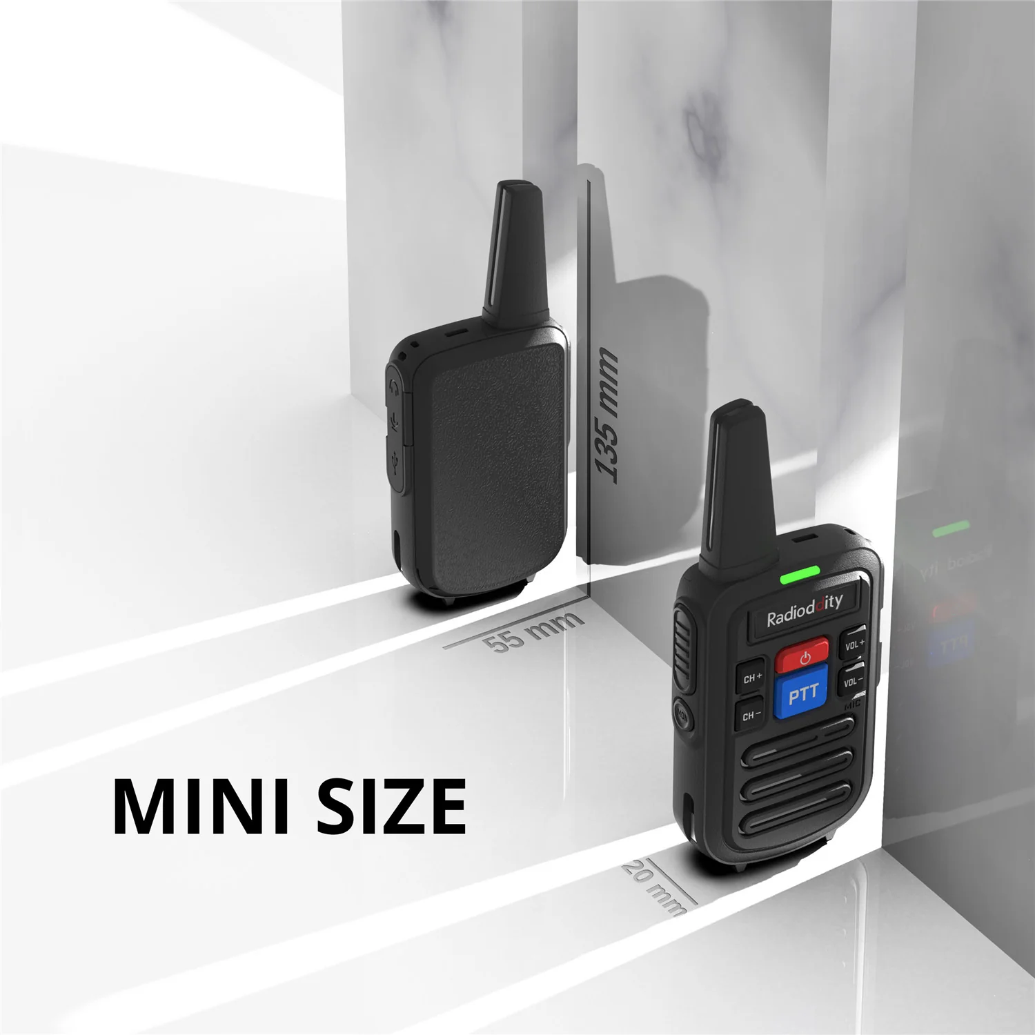 Radioddity PR-T5 [2 Packs]  | PMR 446 License-free | USB Charging | VOX [DISCONTINUED] - Image 4