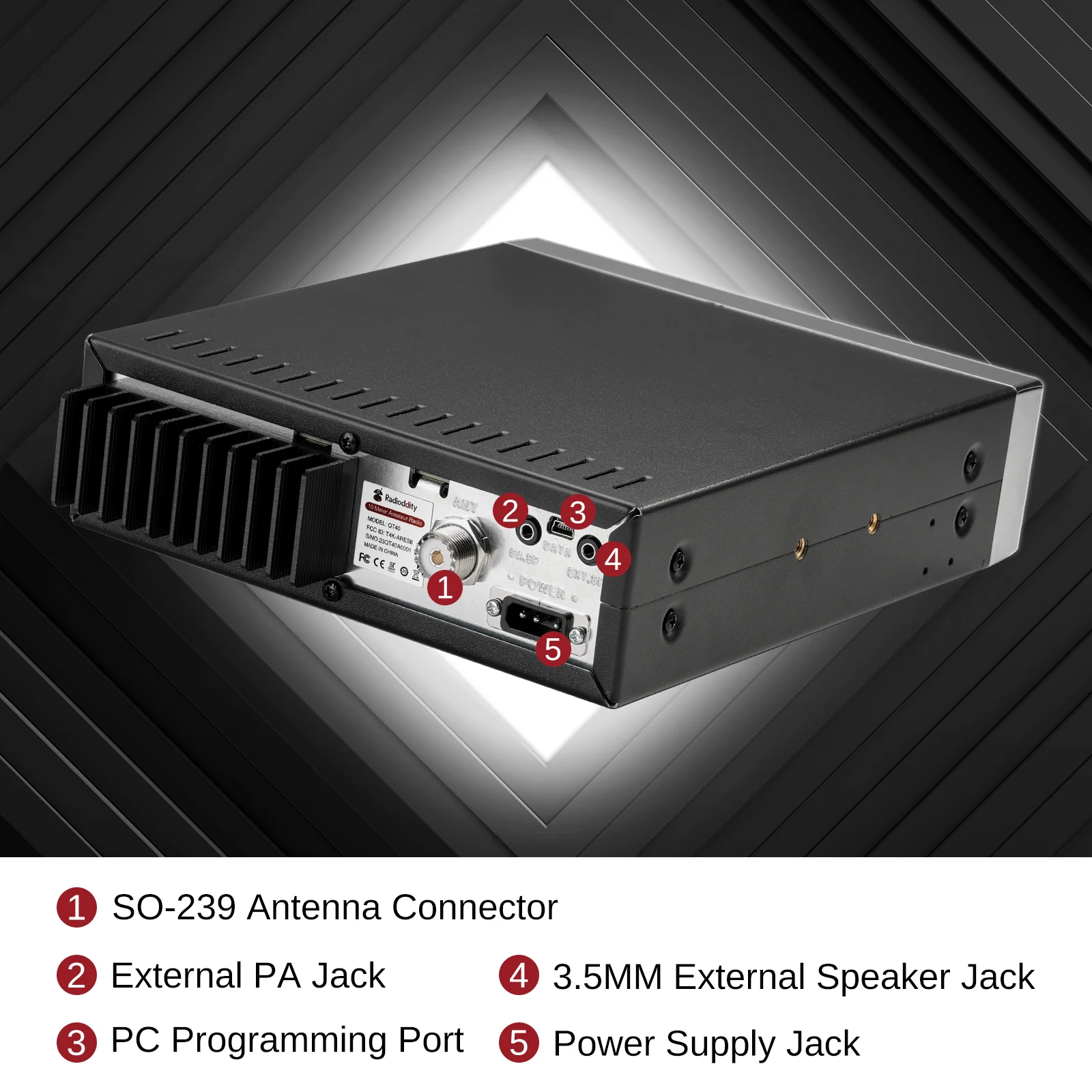 Radioddity QT40 10 Meter Radio [OPEN BOX] - Image 3