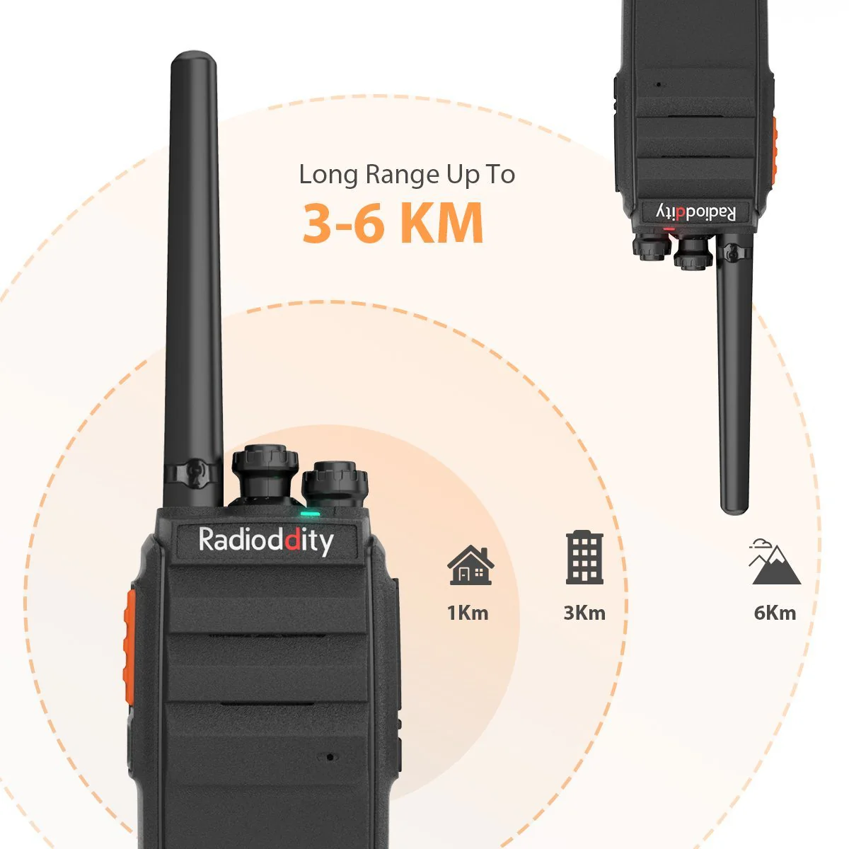 Radioddity R2 Walkie Talkie UHF PMR446 [2 Pack] [DISCONTINUED] - Image 3