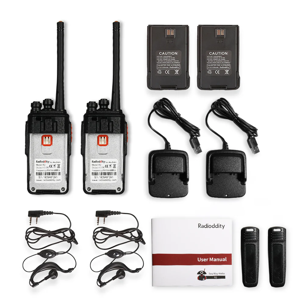 Radioddity R2 Walkie Talkie UHF PMR446 [2 Pack] [DISCONTINUED] - Image 8