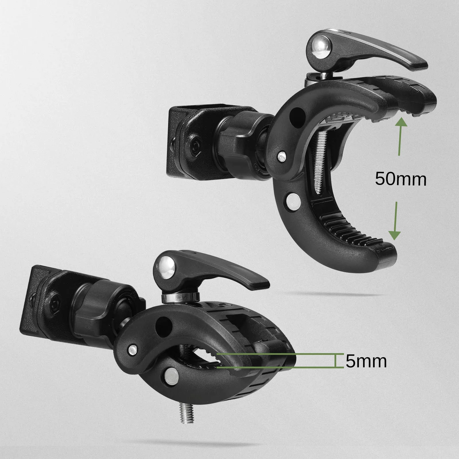 Radioddity RH3 Bike Two Way Radio Holder | Adjustable Clamp Size | Tool-Free Installation - Image 3