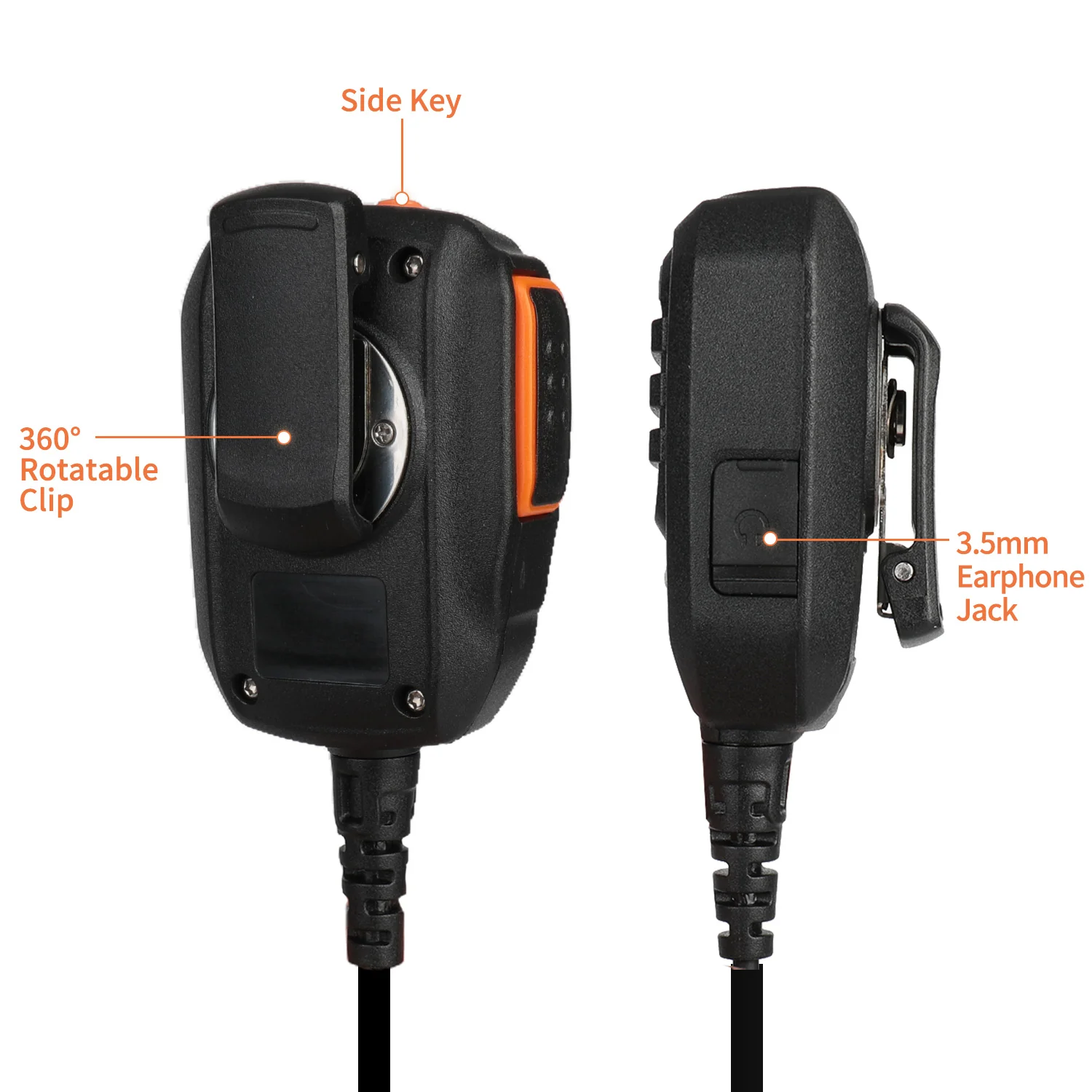 Radioddity RS22 Speaker Mic for Radioddity Baofeng TYT WouXun Kenwood | Single PTT | K Plug - Image 3