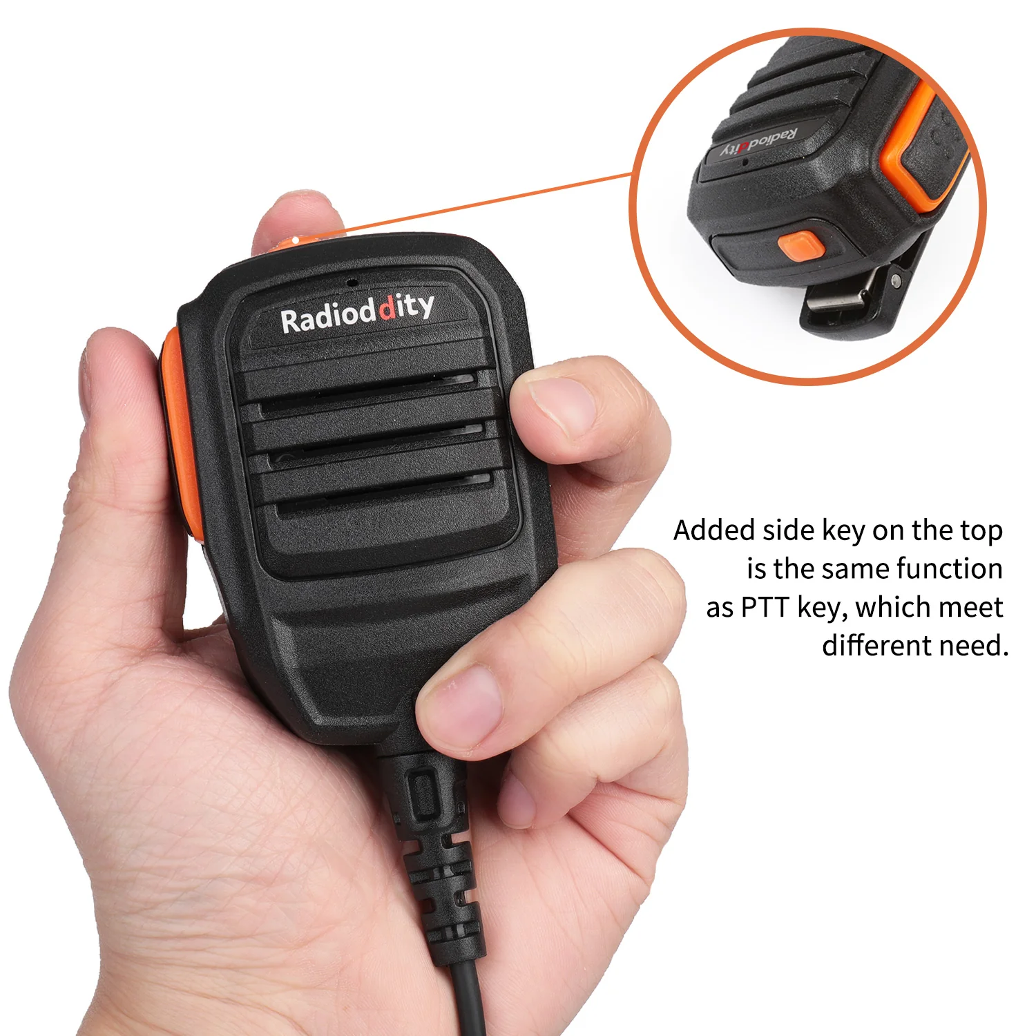 Radioddity RS22 Speaker Mic for Radioddity Baofeng TYT WouXun Kenwood | Single PTT | K Plug - Image 4