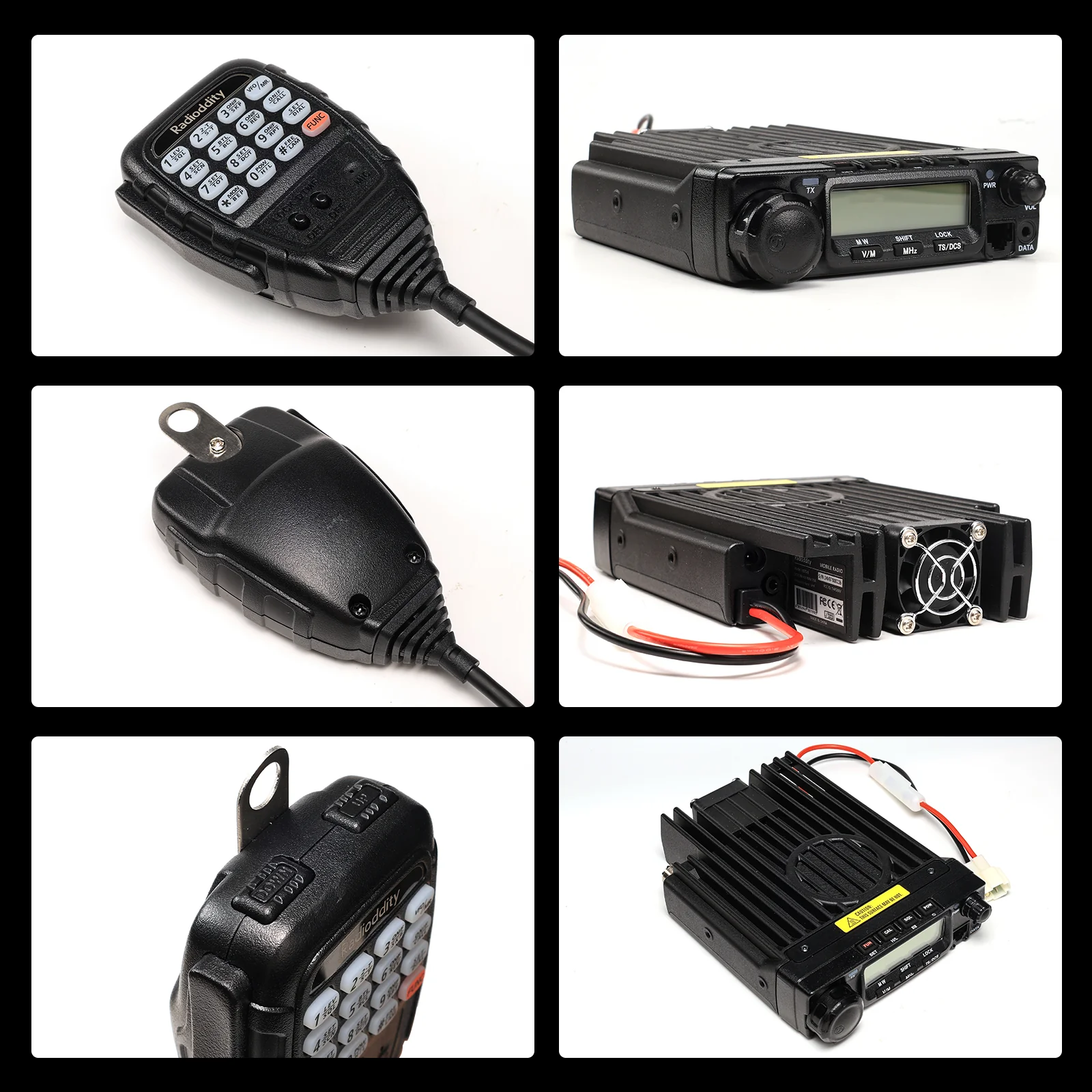Radioddity VB70-B Mobile Radio | VHF | Max 70W | Bluetooth PTT | Background Noise Reduction | Air Band - Image 2