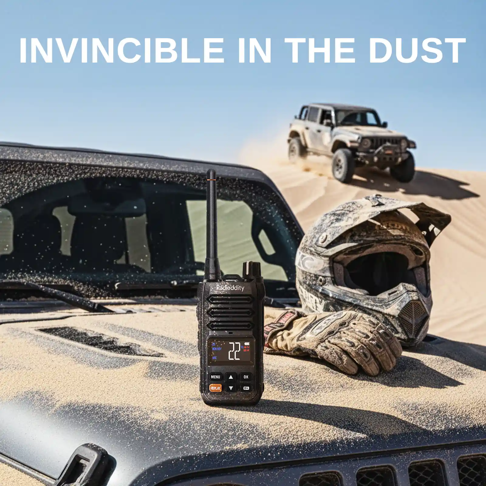 Radioddity X1 Heavy Duty Radio | FRS | IP67 Waterproof  | Noise Reduction | Recording | NOAA Scan & Alert | VOX | SOS | 2500mAh USB-C Rechargeable | For Outdoor - Image 5