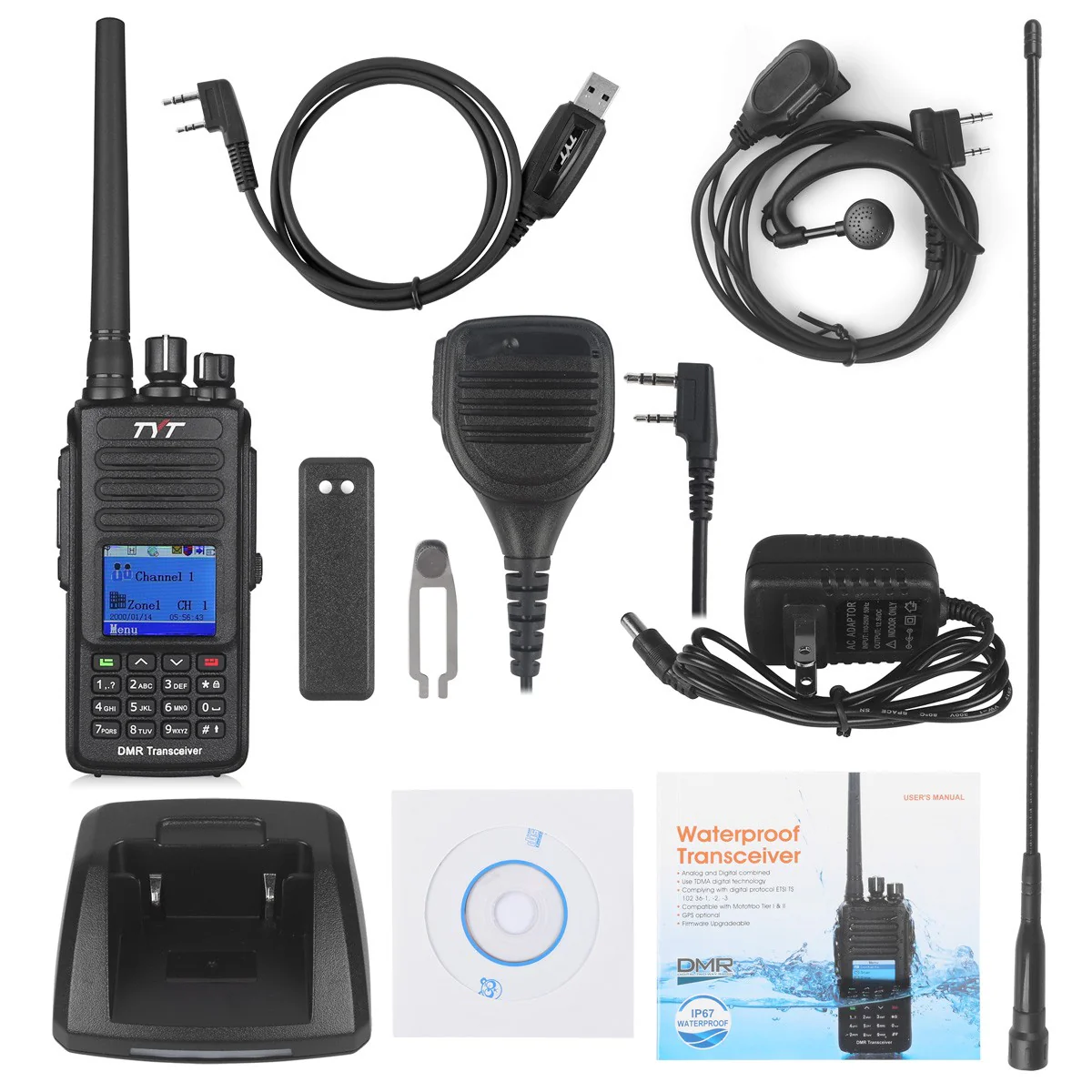 TYT MD-390G Waterproof UHF DMR + GPS+ Remote Speaker [DISCONTINUED] - Image 8