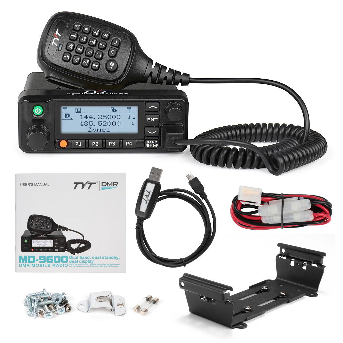 TYT MD-9600 Car Radio | Dual Band | DMR & Analog | 50W/25W | 10K ID [DISCONTINUED] - Image 10