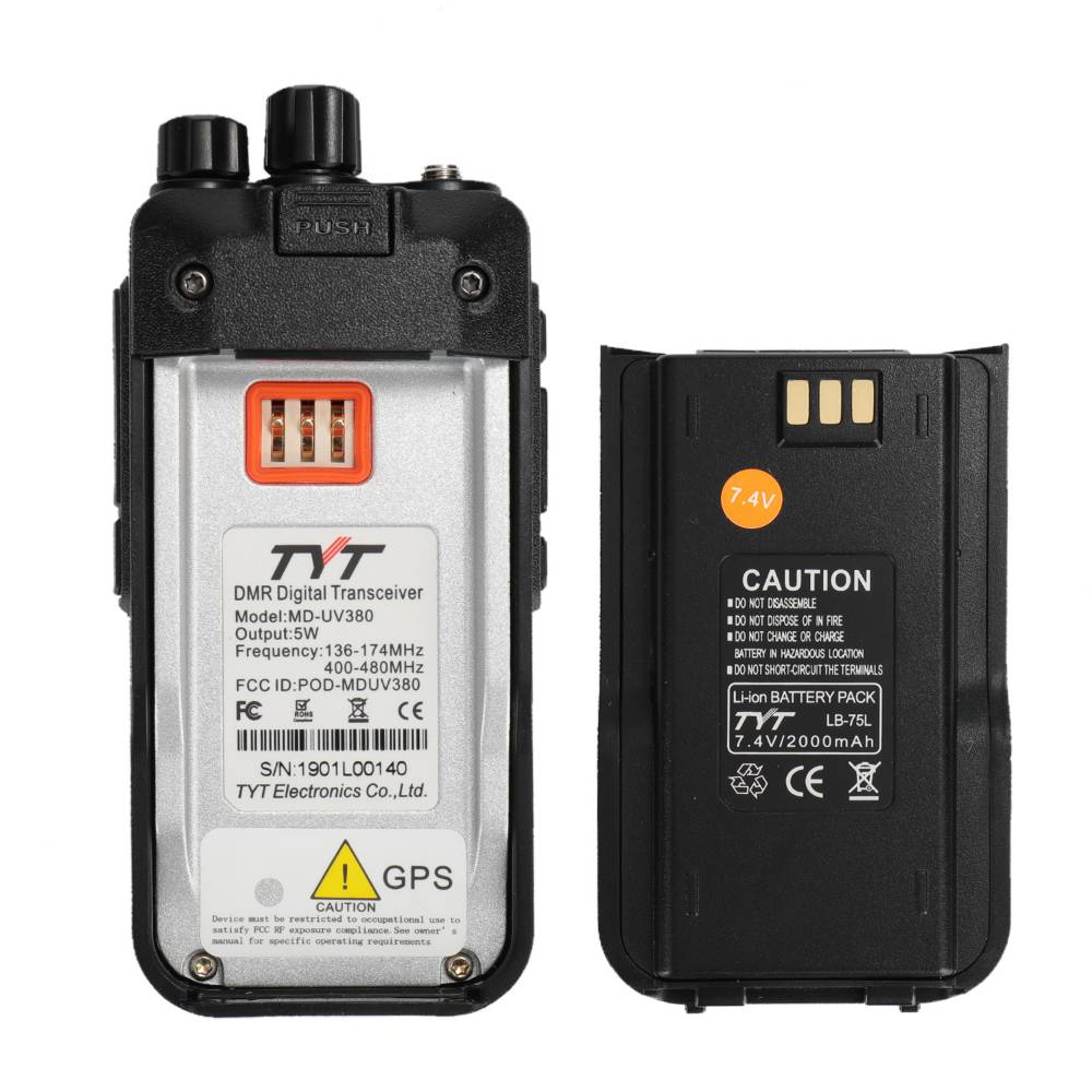 TYT MD-UV380G | Dual Band | GPS DMR | 2000mAh [DISCONTINUED] - Image 5