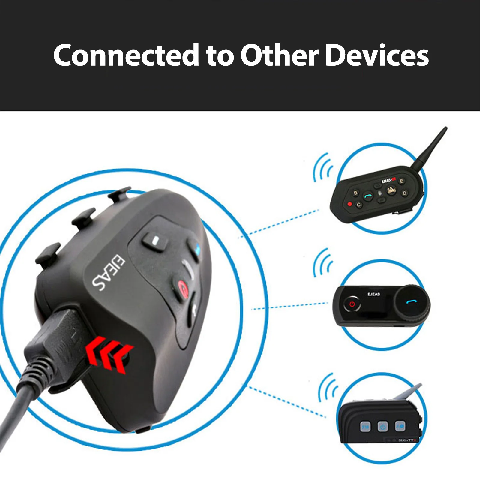 V9 Bluetooth Interphone Motorcycle Helmet Intercom [DISCONTINUED] - Image 4