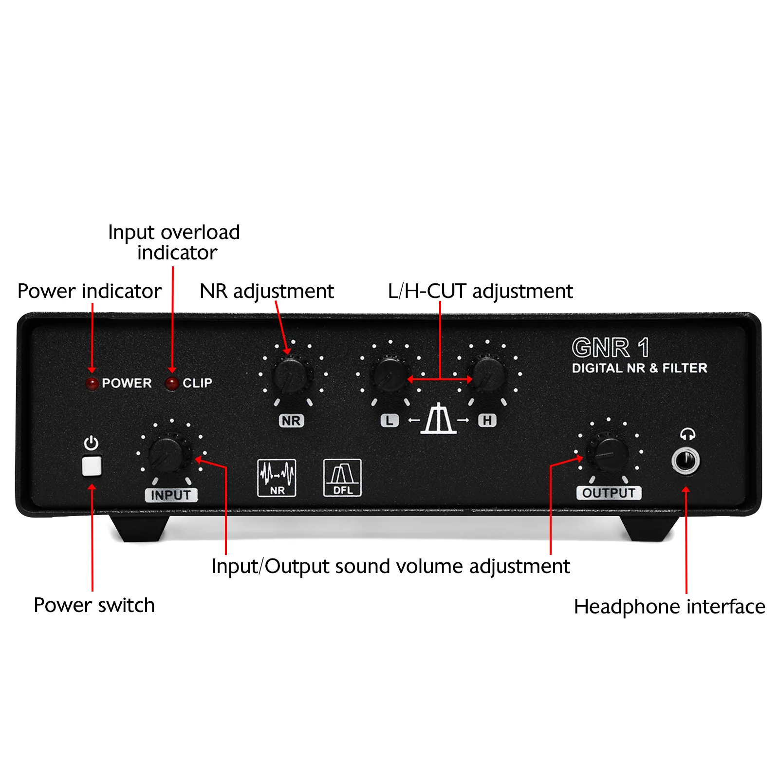 Xiegu GNR1 Digital Audio Noise Filter | Noise Reduction | 22dB | Knob Control - Image 6