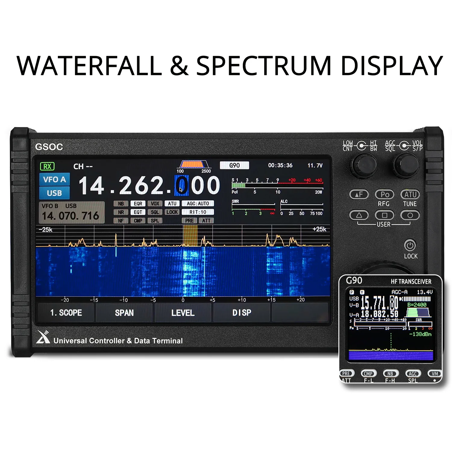 Xiegu GSOC Remote Controller | Touch Screen | Spectrum & Waterfall Display - Image 2