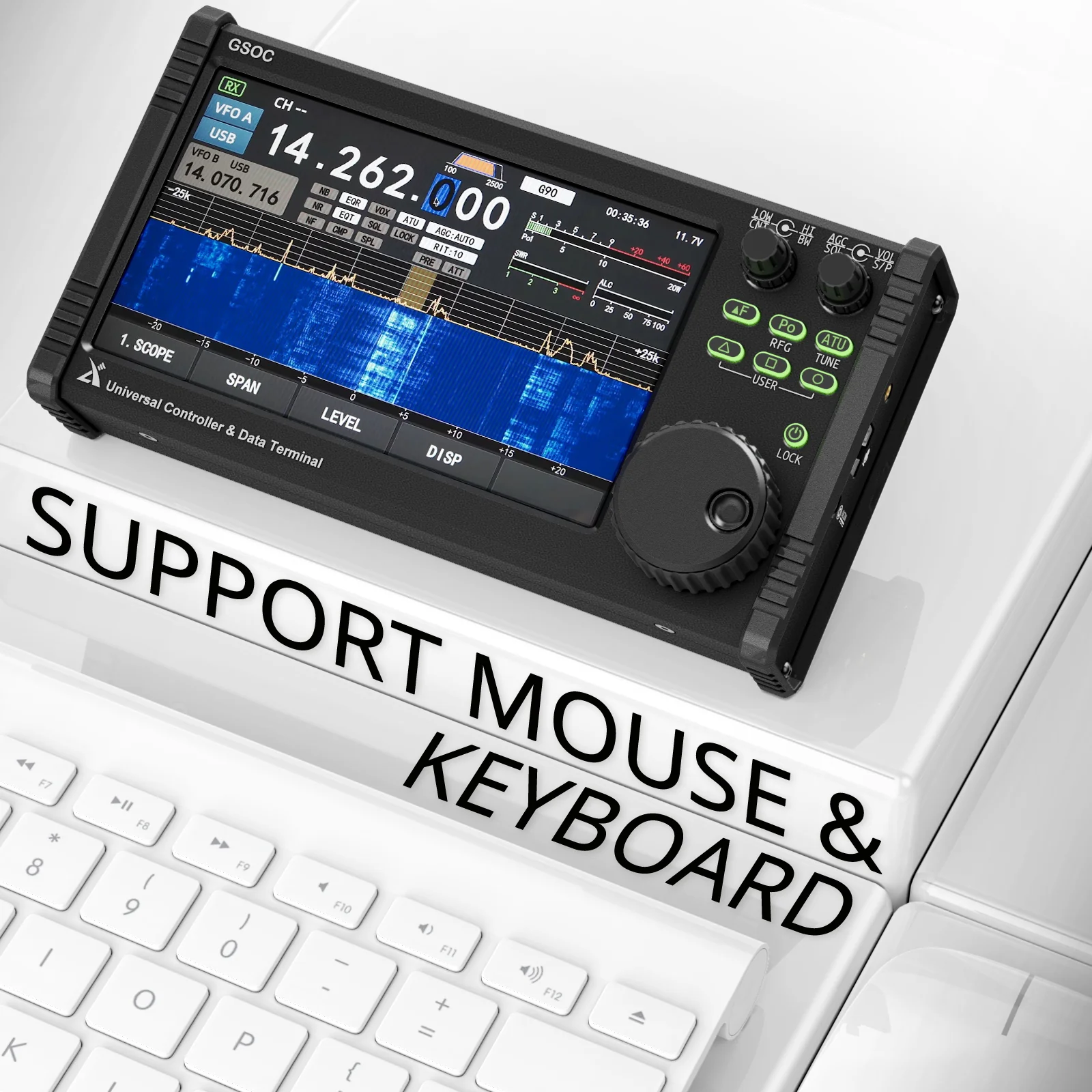 Xiegu GSOC Remote Controller | Touch Screen | Spectrum & Waterfall Display - Image 4