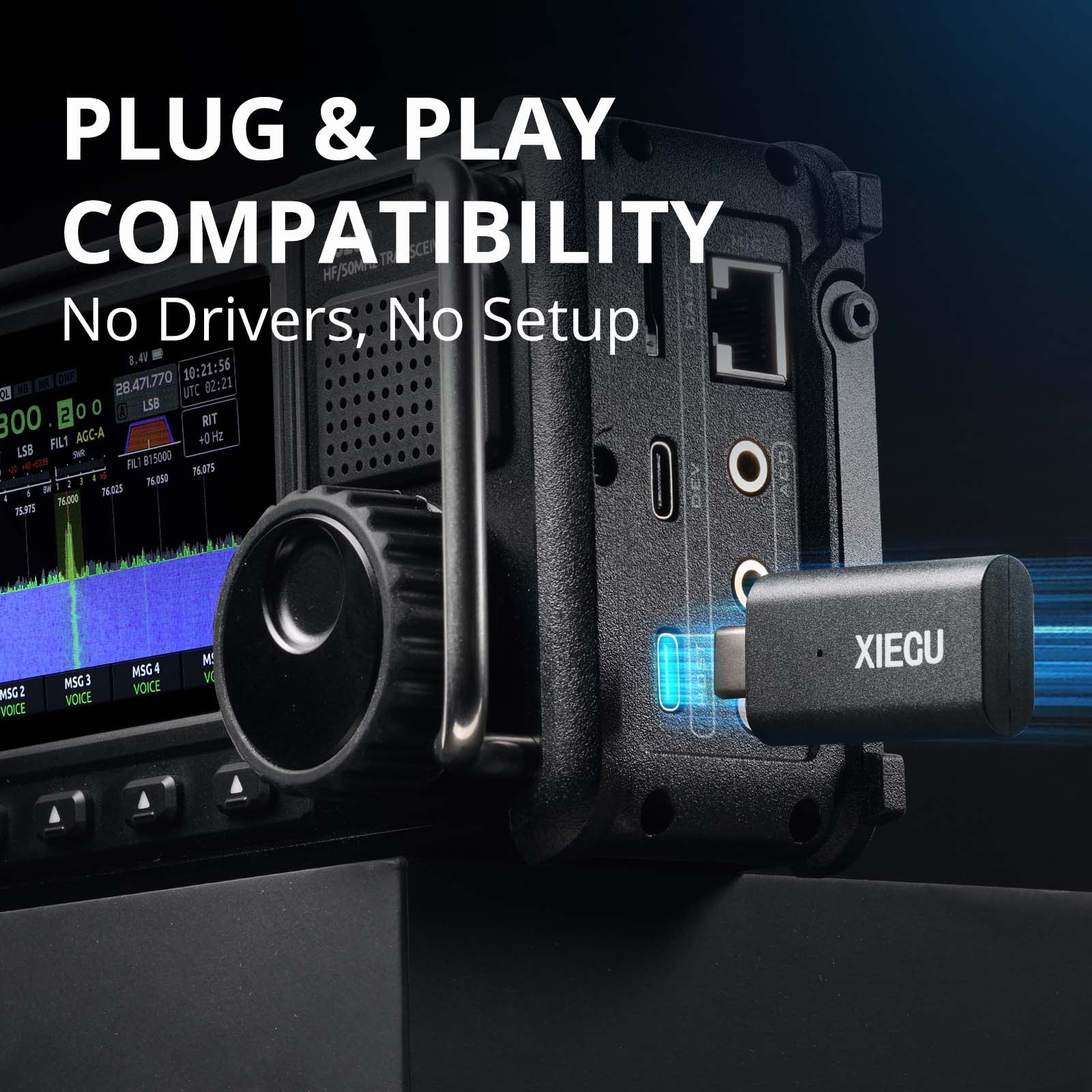 Xiegu WF-01 External Bluetooth Adapter | For X6200 Transceiver | FT8CN-Compatible | Plug-and-Play Bluetooth Module for FT8 Digital Communication - Image 5